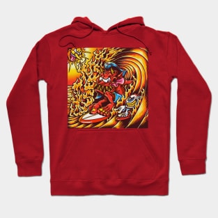 devil surfing With Friends Hoodie